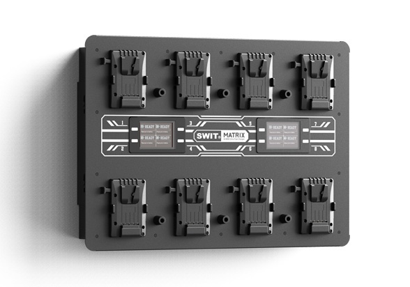 Carregador de parede Matrix-S8 Ultra Rápido V-mount 8×100W (PRÉ-VENDA)