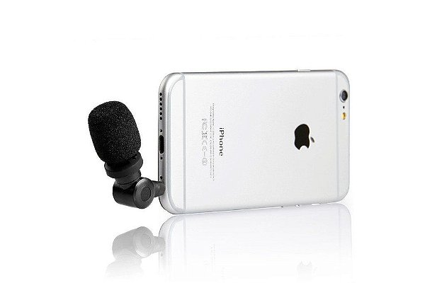 SmartMic Professional TRRS Microfone Condensador para iPhone, iPad, iPod Touch e Mac