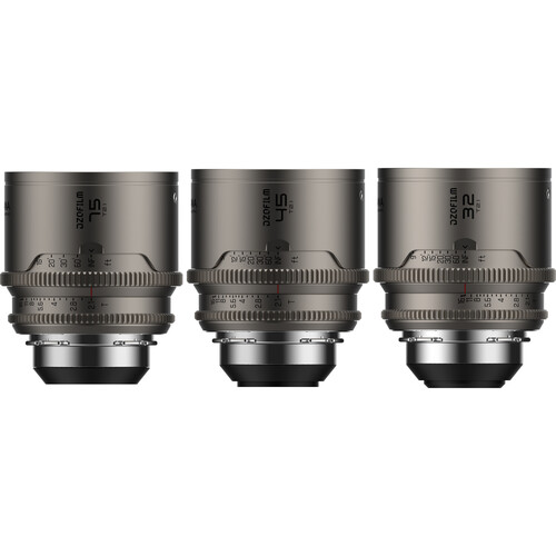 Dzofilm Arcana Anamorphic Prime Kit 3 Lentes (ARRI PL, Titanium)