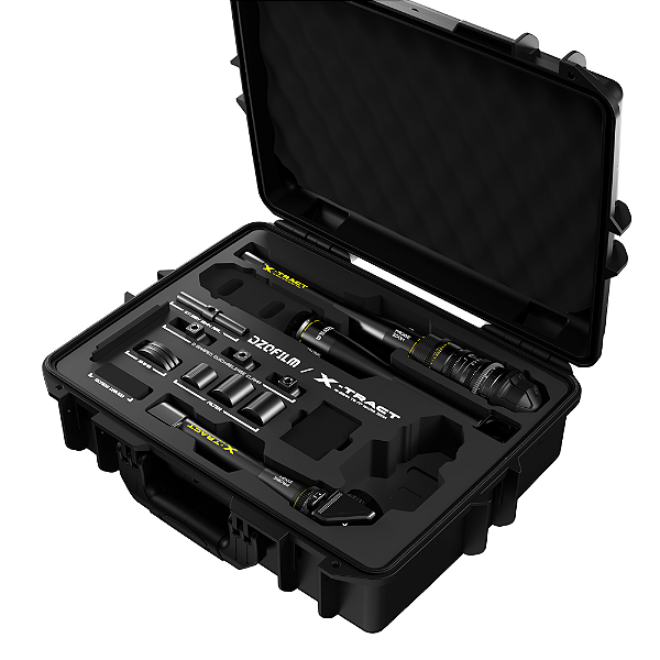 DZOFILM Kit 3 Lentes Xtract 18-28mm_0/90/360°_One R-Unit(PL_Black_Case_Metric) Pré-venda