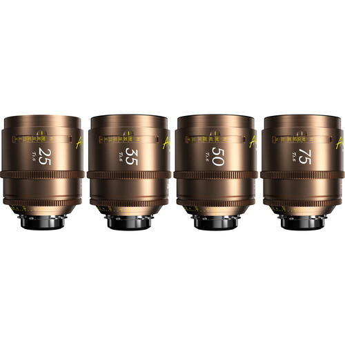 DZOFilm Kit 4 Lentes Arles Lustre T1.6 FF/VV Cinema Prime (ARRI PL) Pré-venda