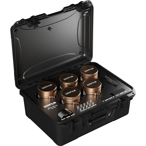 DZOFilm Kit 5 lentes Arles Lustre T1.6 FF/VV Cinema Prime (ARRI PL) Pré-venda