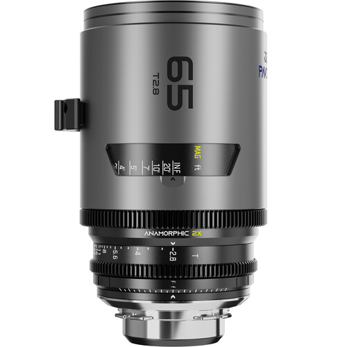 DZOFilm Lente PAVO 65mm T2.8 2x Anamorphic Prime (Blue Coating, PL/EF Mount, Feet) Pré-venda