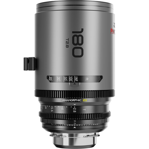 DZOFilm Lente PAVO 180mm T2.8 2x Anamorphic Prime (Neutral Flares, PL/EF Mount, Feet) Pré-venda