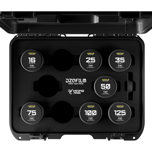 DZOFilm VESPID Prime Kit 7 lentes (PL & EF Mounts) (Sob encomenda)