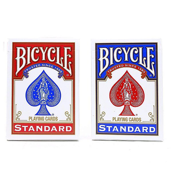 Par de Bicycle Standard ( Azul e Vermelho)