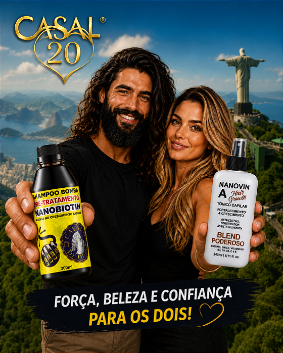 Compre 01 Tônico Poderoso 240 ml e Leve Grátis 01 Shampoo de 300 ml