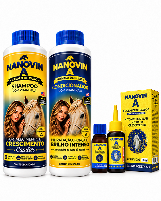 Kit Monovin A Shampoo 500ml + Condicionador 500ml + Kit casal 20