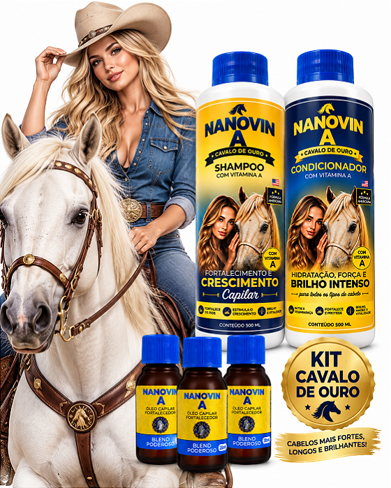 Kit Shampoo e Condicionador 500ml + 03 Blend Poderoso 30ml