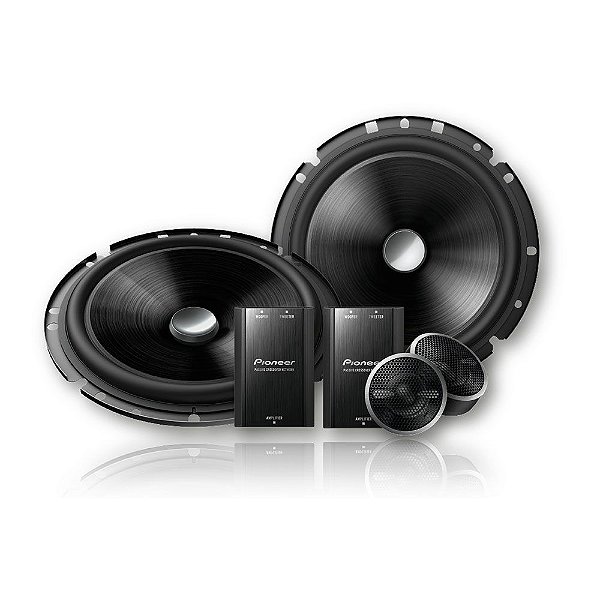 Kit de Alto Falantes 2 Vias Pioneer Two Way 6 Pol 60W RMS TS-C170BR Woofer Resistente à Água