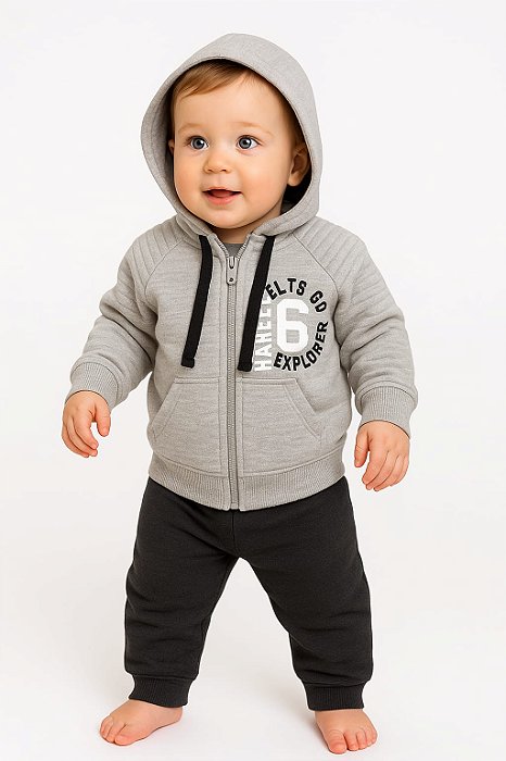 Conjunto Jaqueta e Calça em Moletom - Harlem