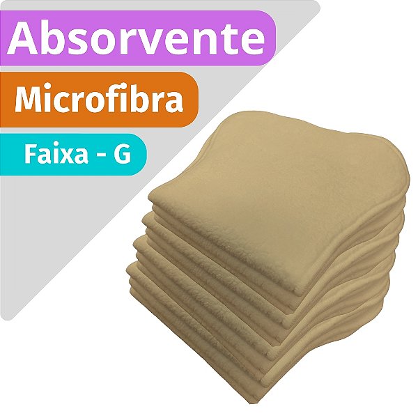 Absorvente de Microfibra - tipo faixa