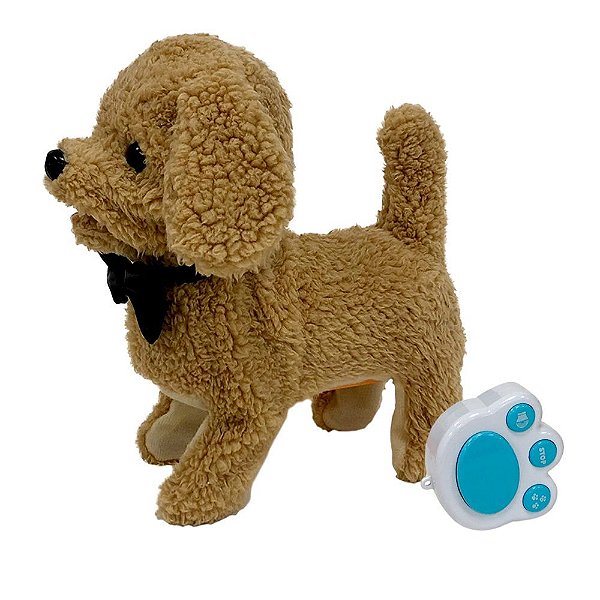 Cachorrinho Poodle Gravatinha Controle Play Full Pets Toyng