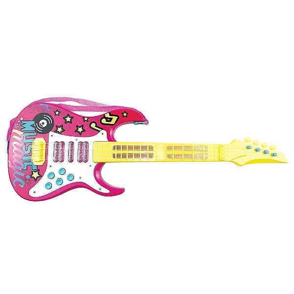 Guitarra Elétrica Infantil Show Rosa -  Toyng