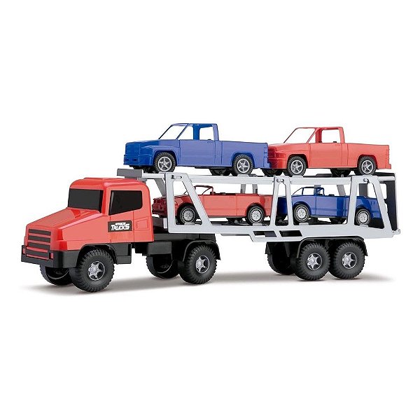 Brinquedo Caminhão Cegonheira Strada Trucks Silmar
