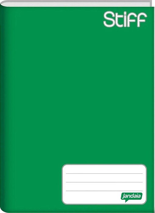 Kit 10 Caderno Brochura Capa Dura 48 F. Pequeno Jandai Verde