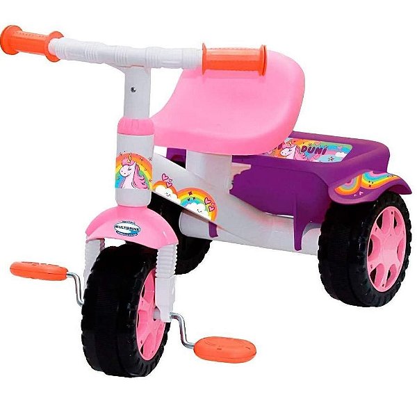 Triciclo Infantil com Cestinha Uni Multibrink Mostruário