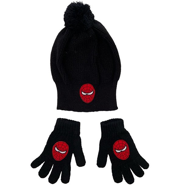 Kit Conjunto Gorro e Luva de Inverno Infantil em Tricot G