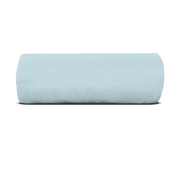 Lençol Casal com Elástico Malha Soft 100% Algodão Azul Claro