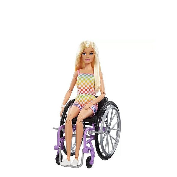 Barbie Boneca com patins, roupas da moda com acessórios para contar hi
