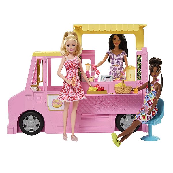 Barbie Veículo de Brinquedo Caminhão de Limonada Mattel