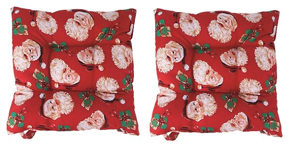 Kit Assento Almofada para Cadeira Futon Estampa Natal 02 un