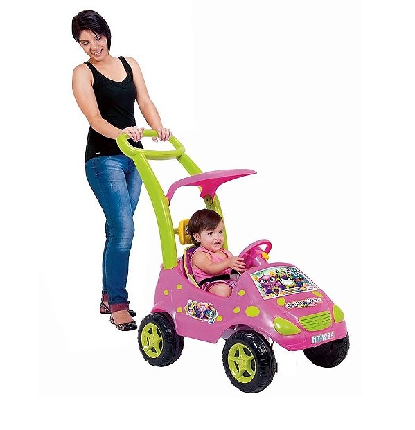 Mini Veículo Infantil sem Pedal Roller Baby Rosa Magic Toys