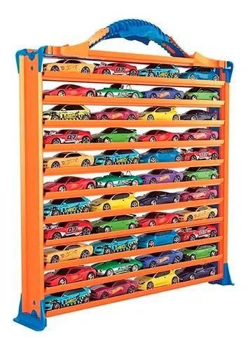 Porta Carrinho Hot Wheels Pista 3x1 Maleta + 15 Carrinhos