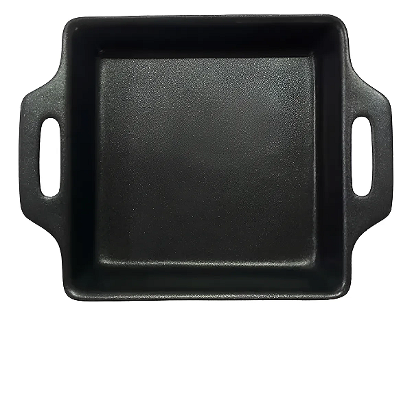 Forma Refratária Antiaderente Porcelana Branca Quadrada