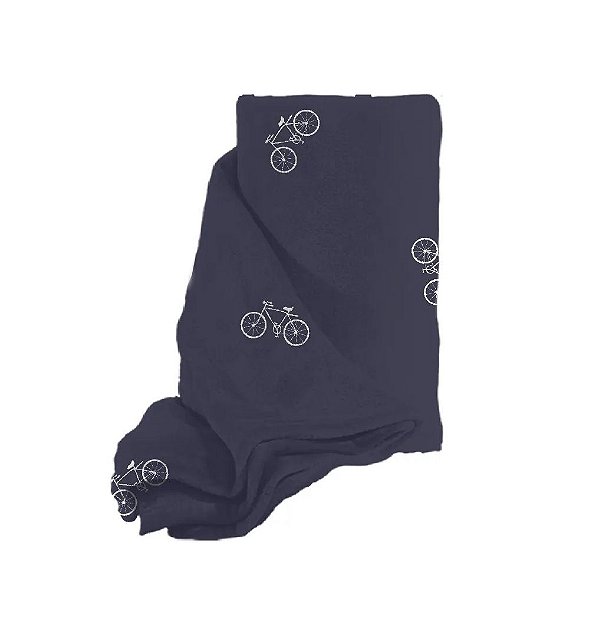 Cobertor Manta Blanket Queen Marinho Bike  Kacyumara