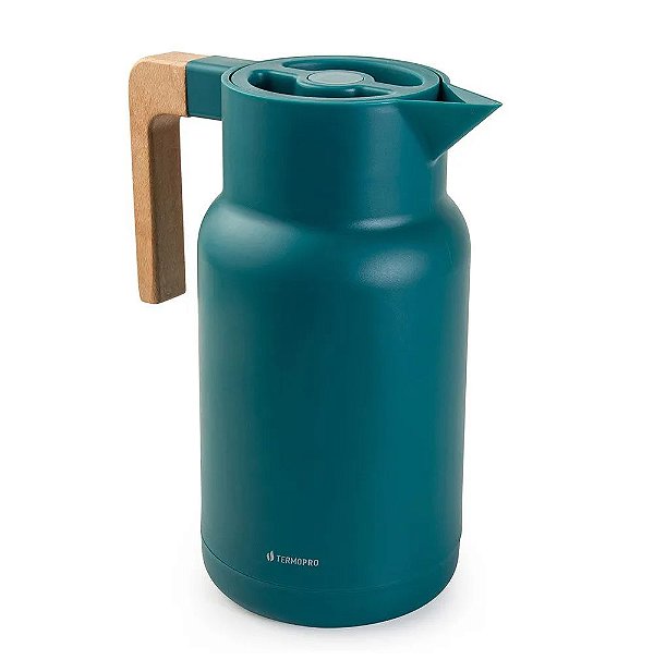 Garrafa Térmica Fashion Wood Verde Escuro 1litro Termopro