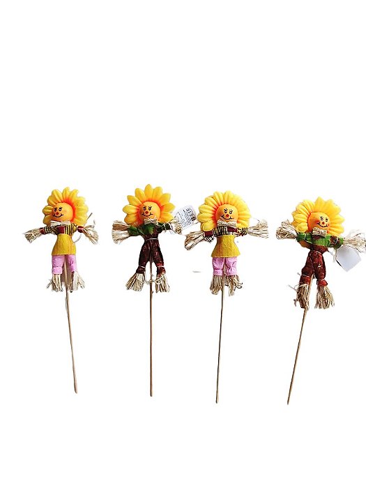 Kit 02 Pick Casal Espantalho Girassol Festa Junina São João