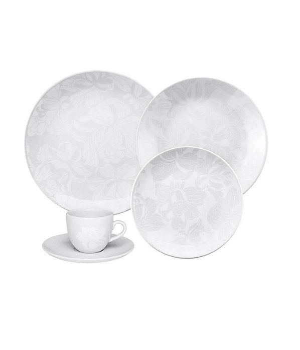 Aparelho de Jantar 20 Peças Coup Blanc Porcelana Oxford
