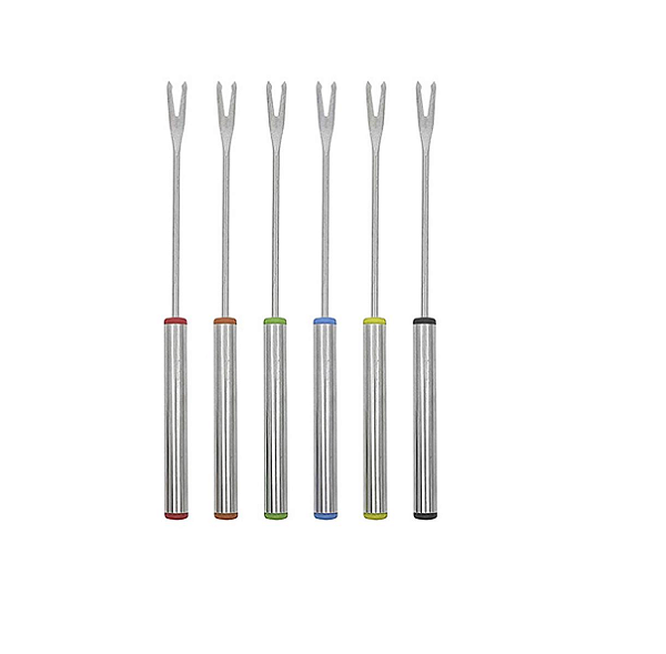 Kit Garfinho Fondue Inox 6 Pcs