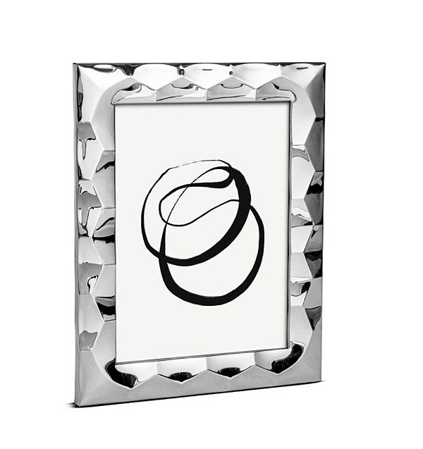 Porta Retrato Metal Prata Prisma 10 X 15 Mart
