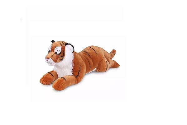 Tigre De Pelúcia Deitado Buba Toys