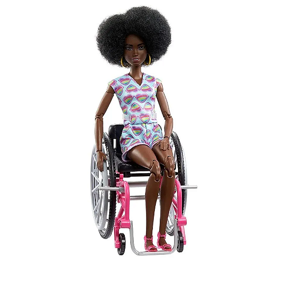 Barbie Fashionista Cadeira De Rodas Negra - Mattel