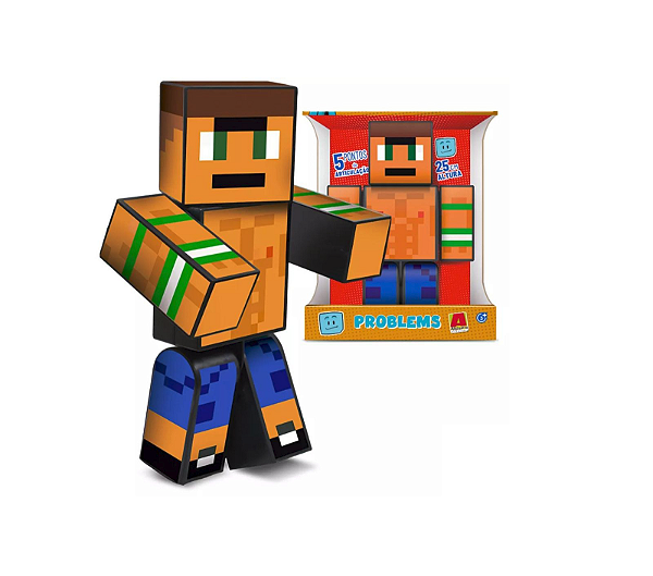 Boneco Problems Gamer Skin 25 cm Brucutu Algazarra