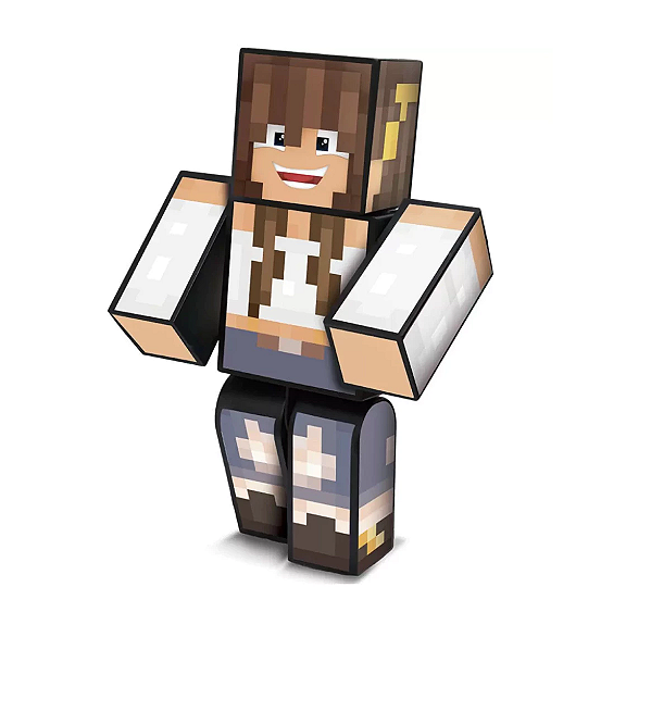 Boneco Boneca Articulado Gamer Skin Duda Berudi Algazarra
