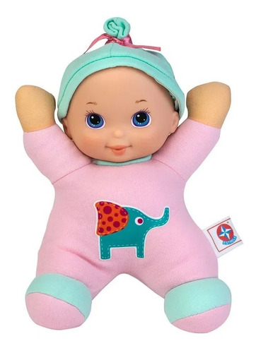 Brinquedo Minha Primeira Boneca de Pano para Bebê Estrela
