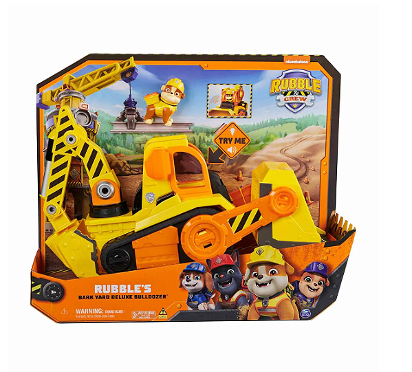 Escavadeira Deluxe do Rubble com Luz e Som Patrulha Canina