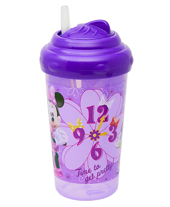 Copo com Canudo de Silicone Minnie e Margarida Multikids Baby