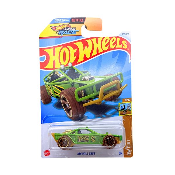 Hot Wheels Mini Carro Escala 1:64 Holl Cage Let´s Race Verde