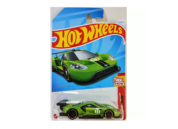 Hot Wheels Mini Carro Escala 1:64 2016 Ford GT Race Then Now