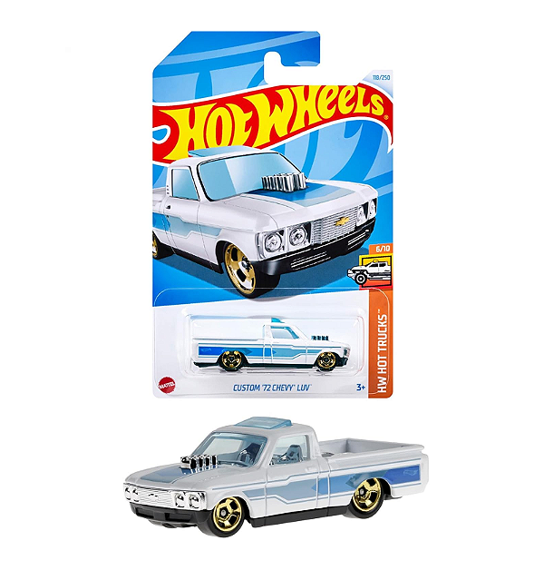Hot Wheels Mini Carro Escala 1:64 Custom 72 Chevy LUV