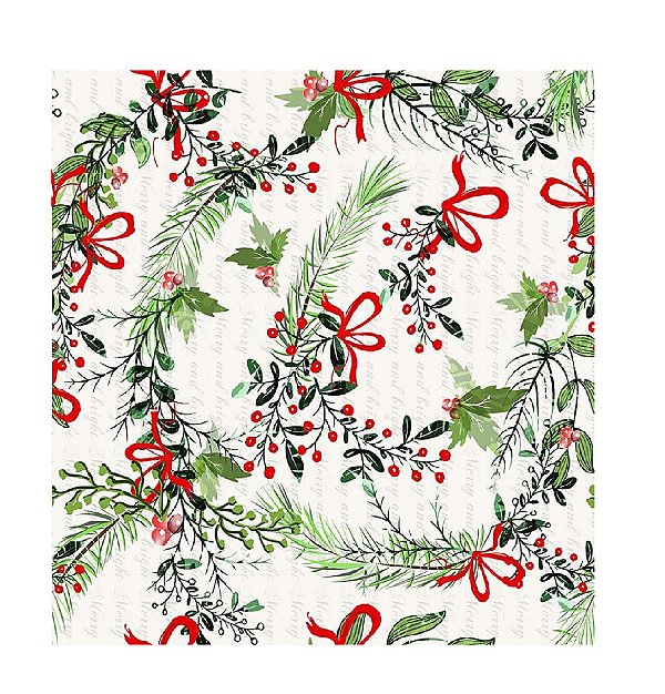 Guardanapo de Papel Estampa Natalina Merry Xmas Bright 20 Un