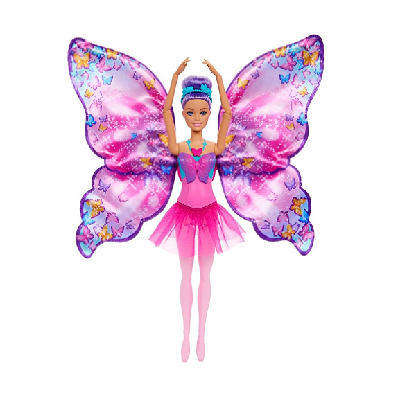 Barbie Fantasia Bailarina e Borboleta Transformação 2 em 1