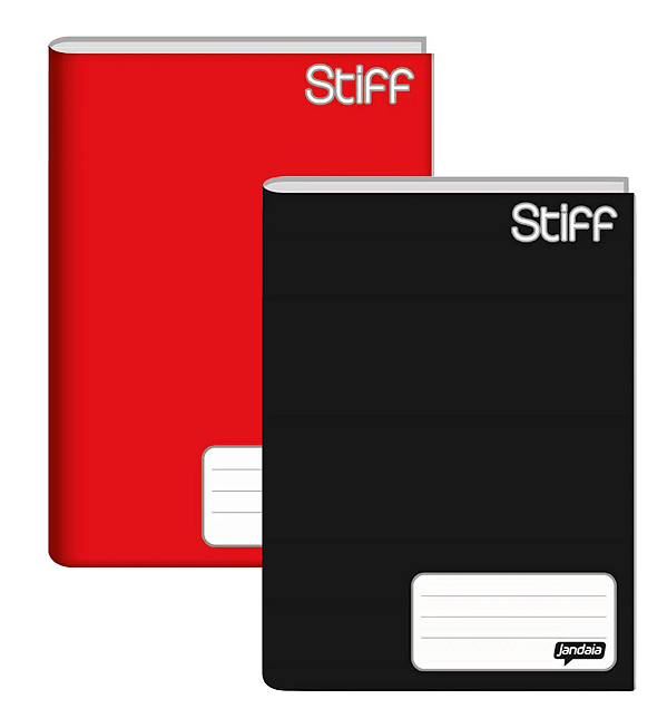 Kit 06 Caderno Brochura PQ Capa Dura 96 Folhas Folha Pautada