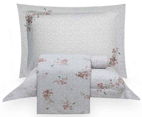Jogo de Cama Queen Beatrice 200 Fios Vida Bela Kacyumara