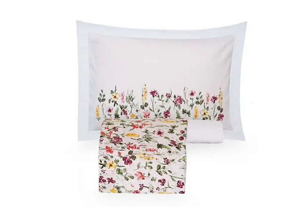 Jogo De Cama Solteiro 200 Fios Luise 203 cm Kacyumara